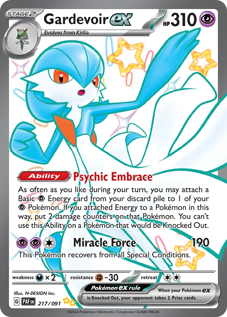 Gardevoir ex 217/91 Shiny ultra rare