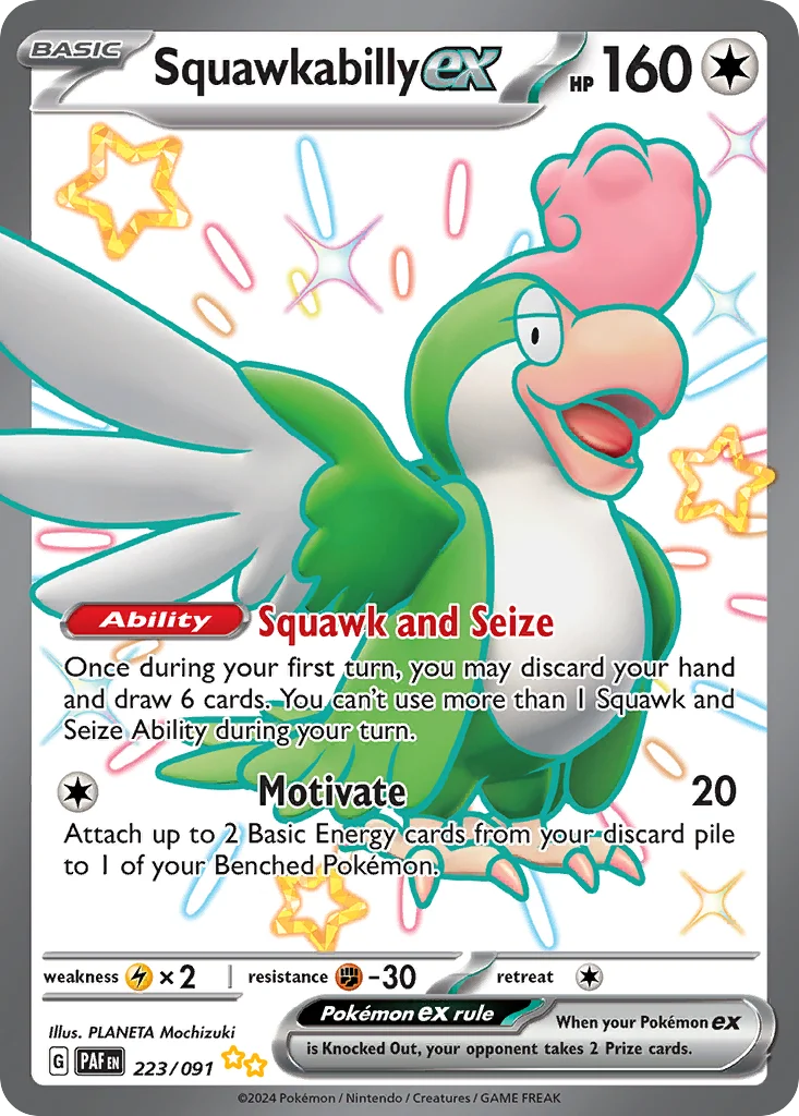 Squawkabilly ex 223/091 Shiny ultra rare