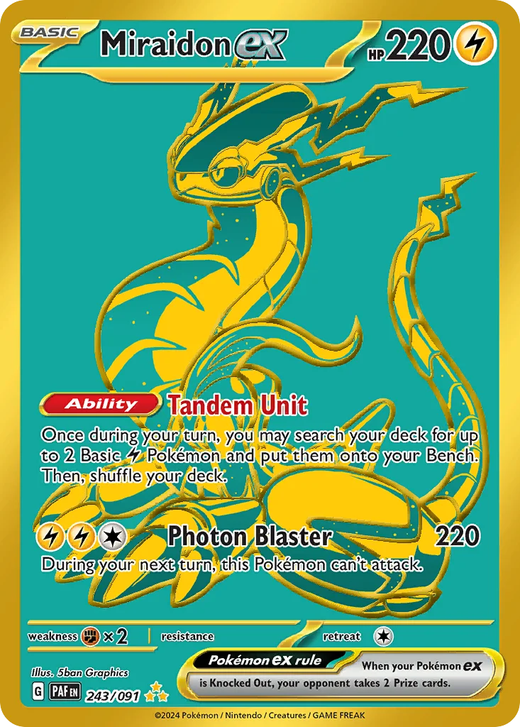 Miraidon ex 243/91 Hyper rare