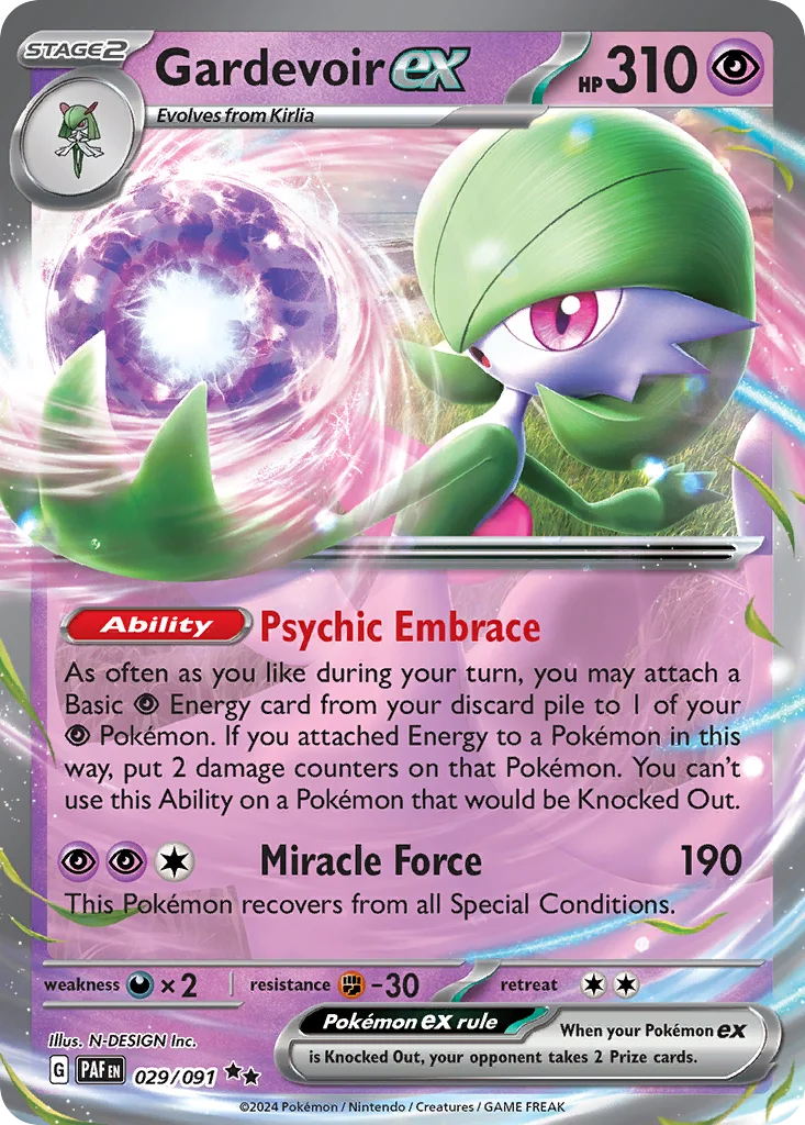 Gardevoir ex 029/091 Double rare