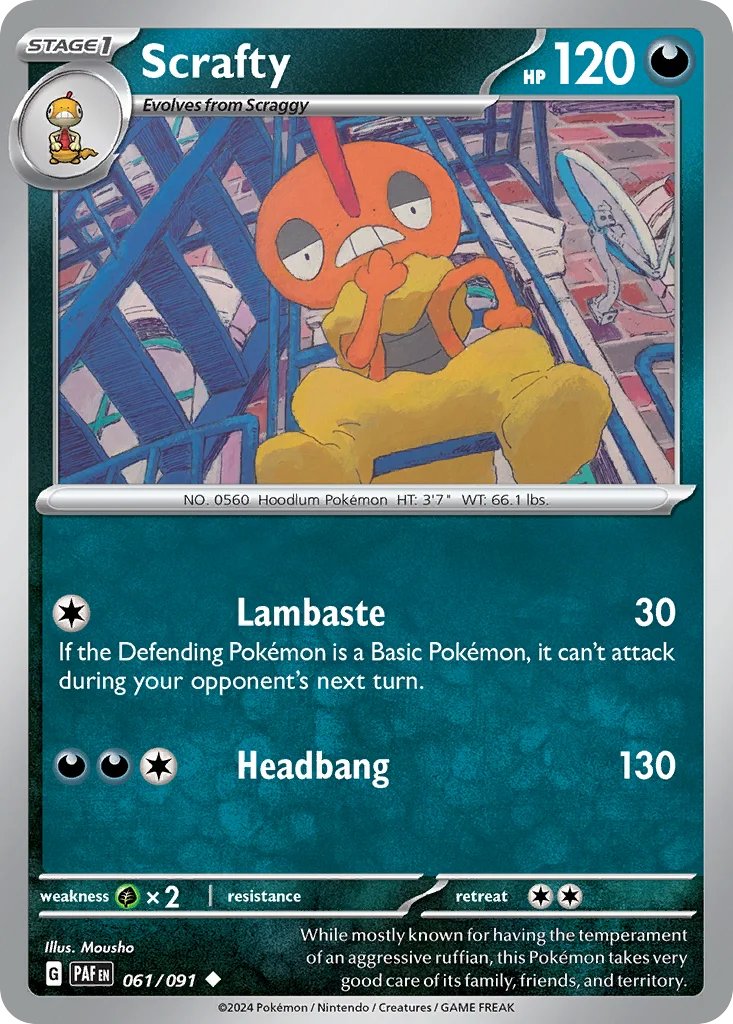 Scrafty 061/091 Uncommon