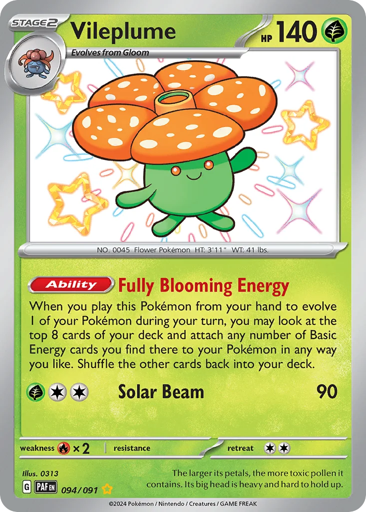 Vileplume 094/91 Shiny rare