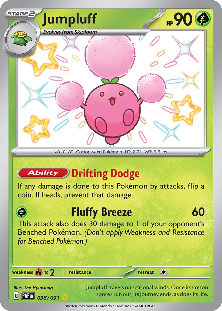 Jumpluff 098/91 Shiny rare