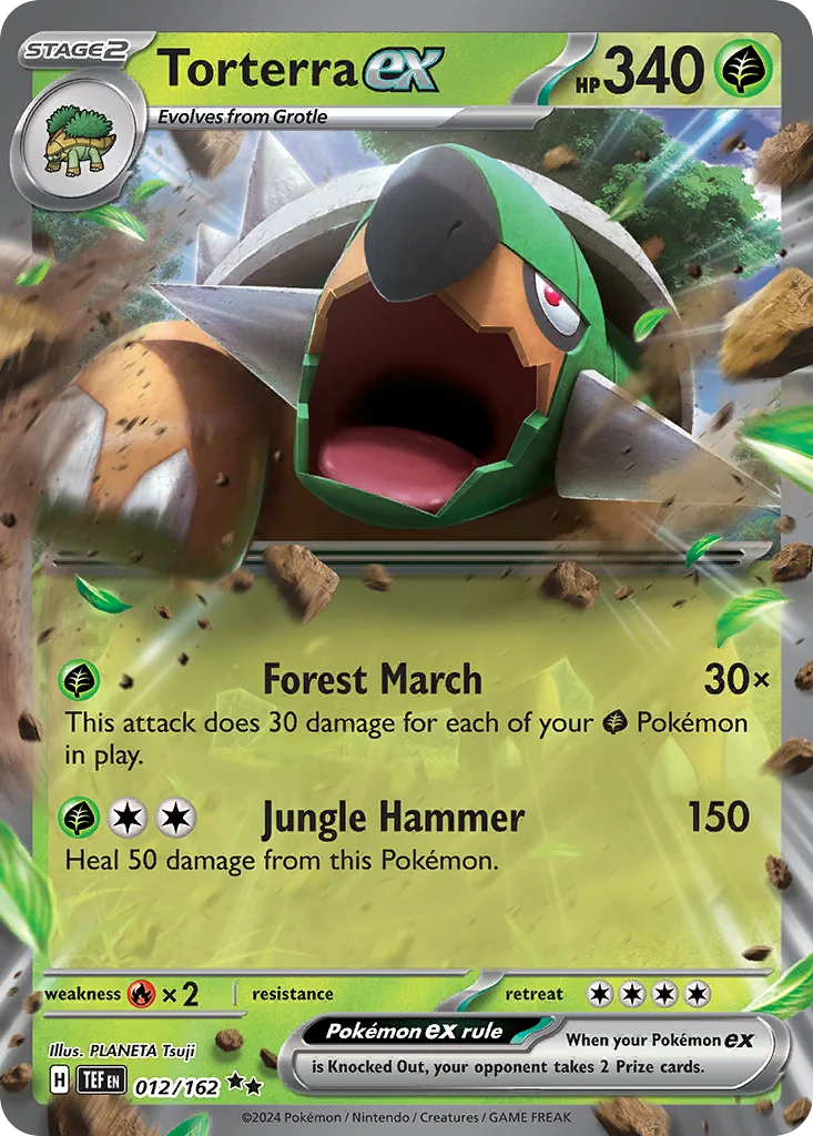 Torterra ex 012/162 Double rare