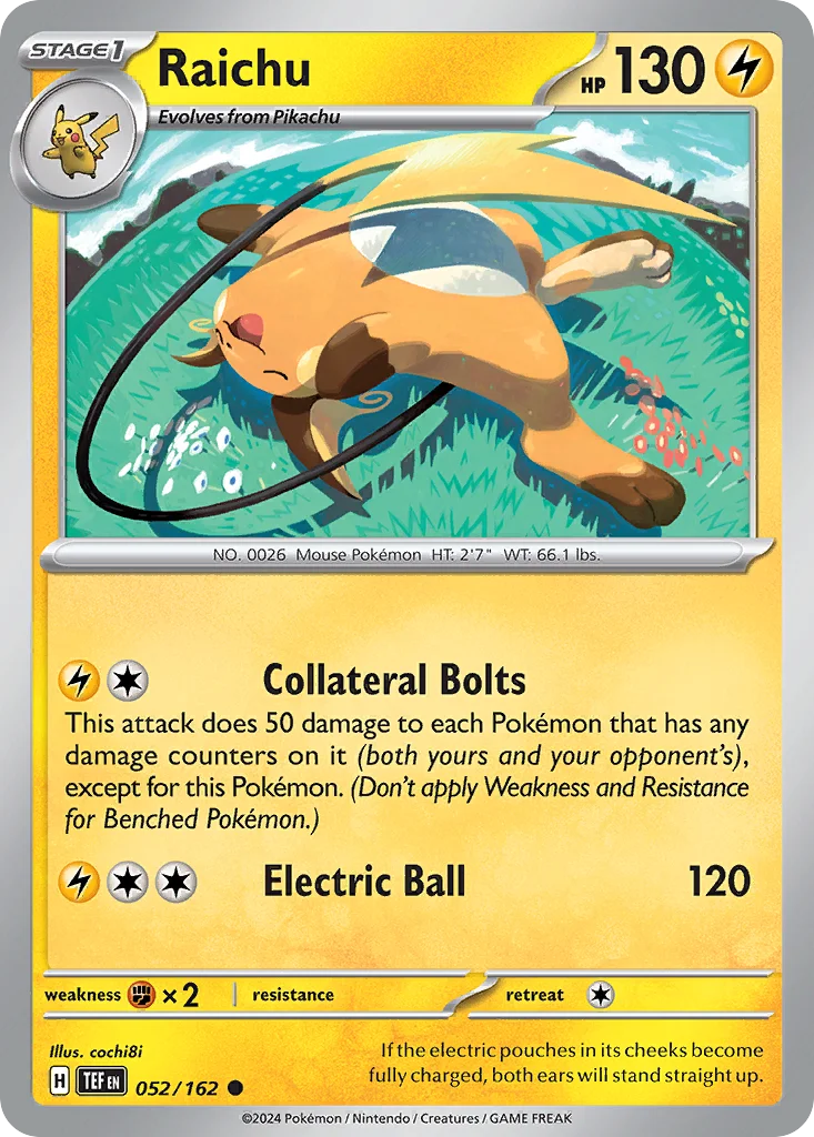 Raichu 052/162 Common