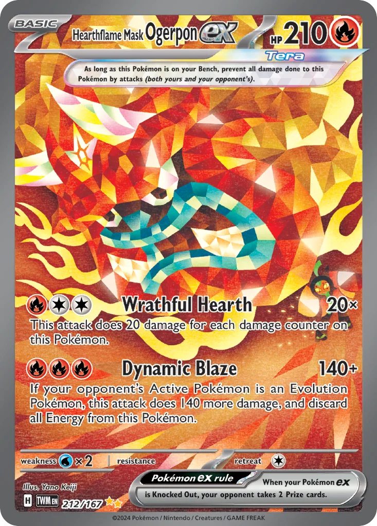 Hearthflame Mask Ogerpon ex 212/167 Special illustration rare