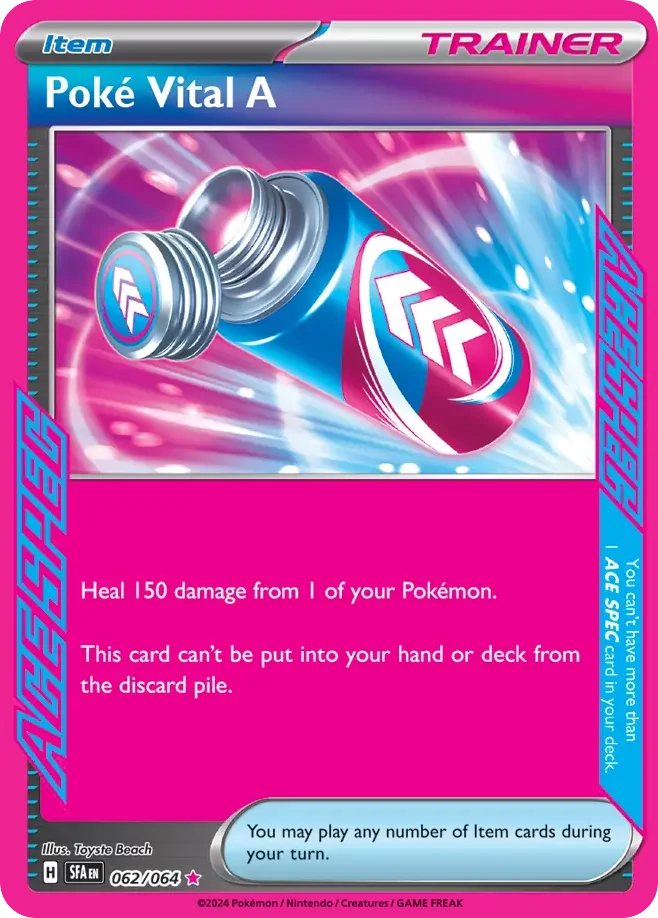 Poké Vital A 062/064 Ace spec rare