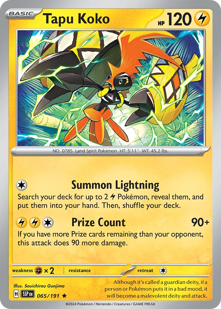 Tapu Koko 065/191 Rare