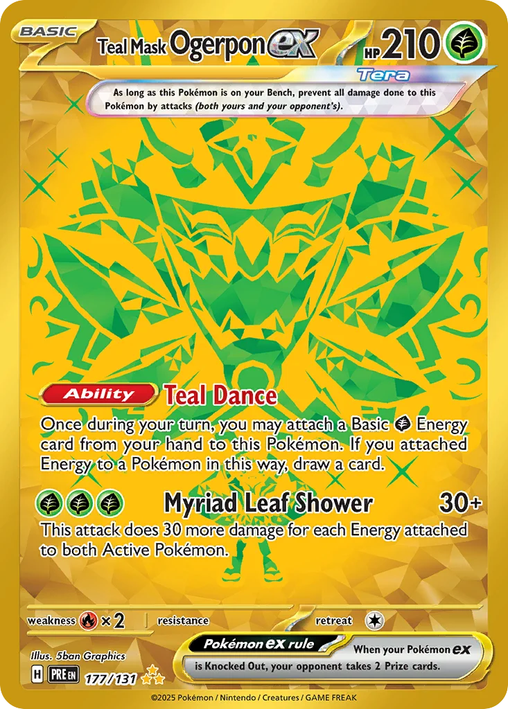 Teal Mask Ogerpon ex 177/131 Hyper rare