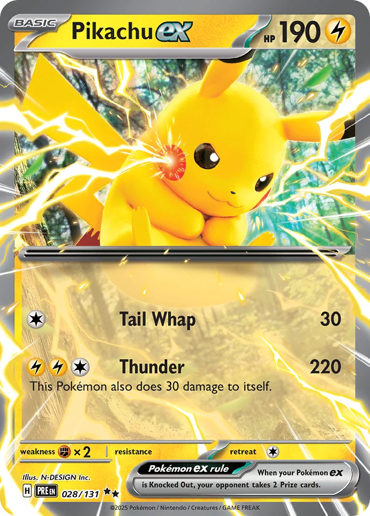 Pikachu ex 028/131 Double rare