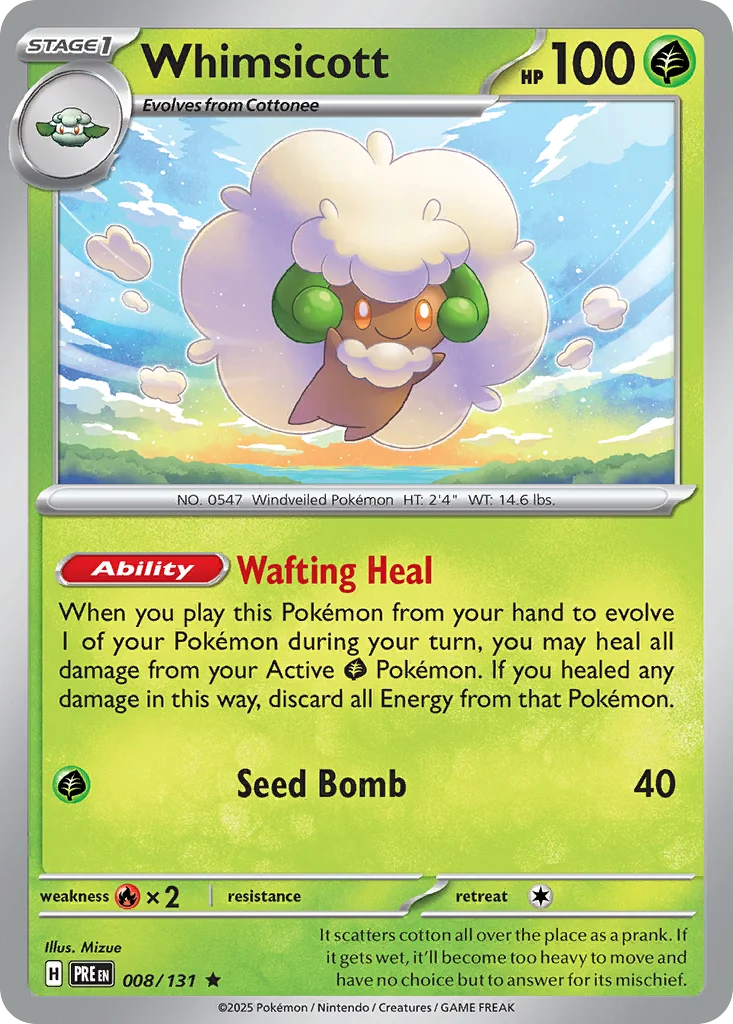 Whimsicott 008/131 Rare