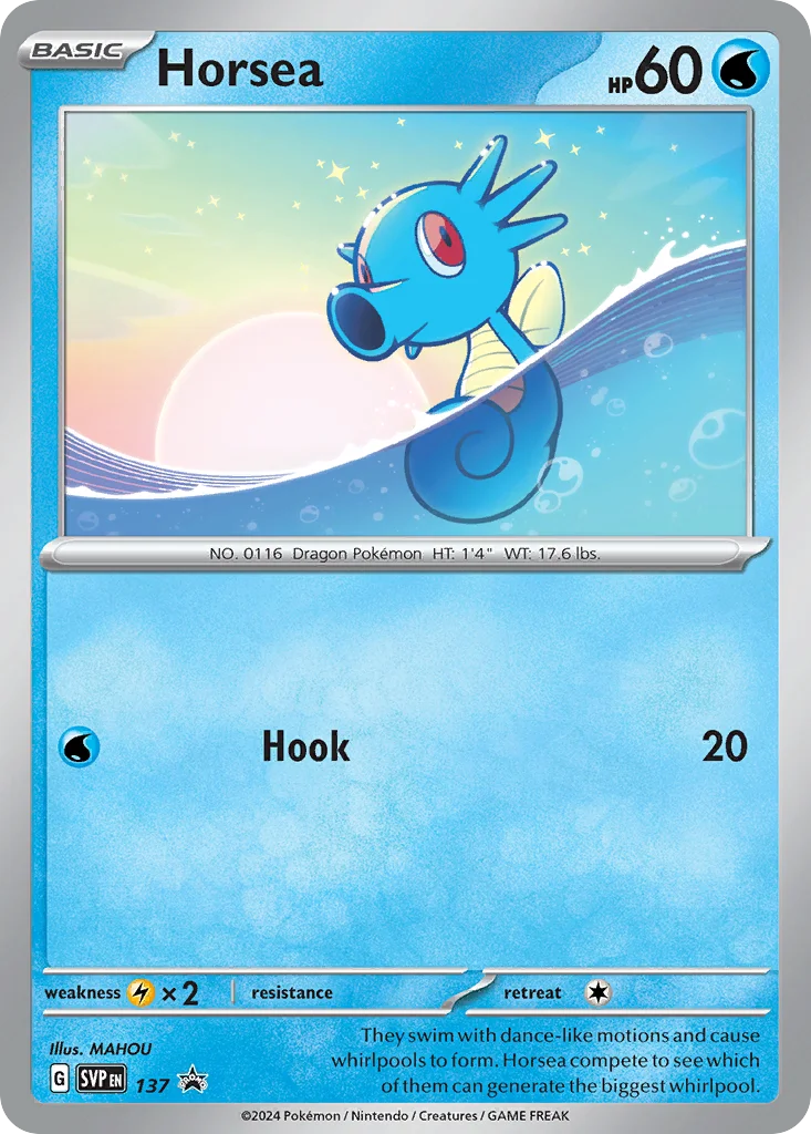 Horsea SVP 137 Promo Cosmos Holo