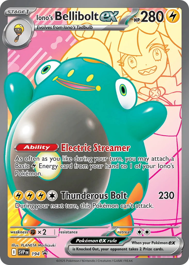 Iono's Bellibolt ex 194/150 Promo