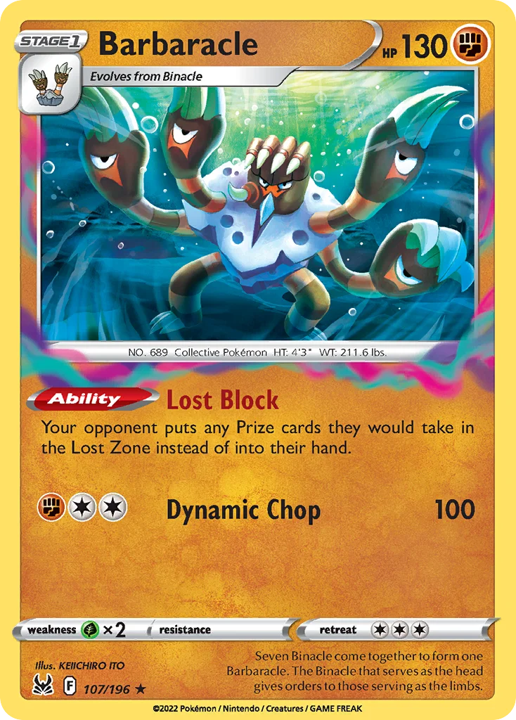 Barbaracle 107/196 Rare holo