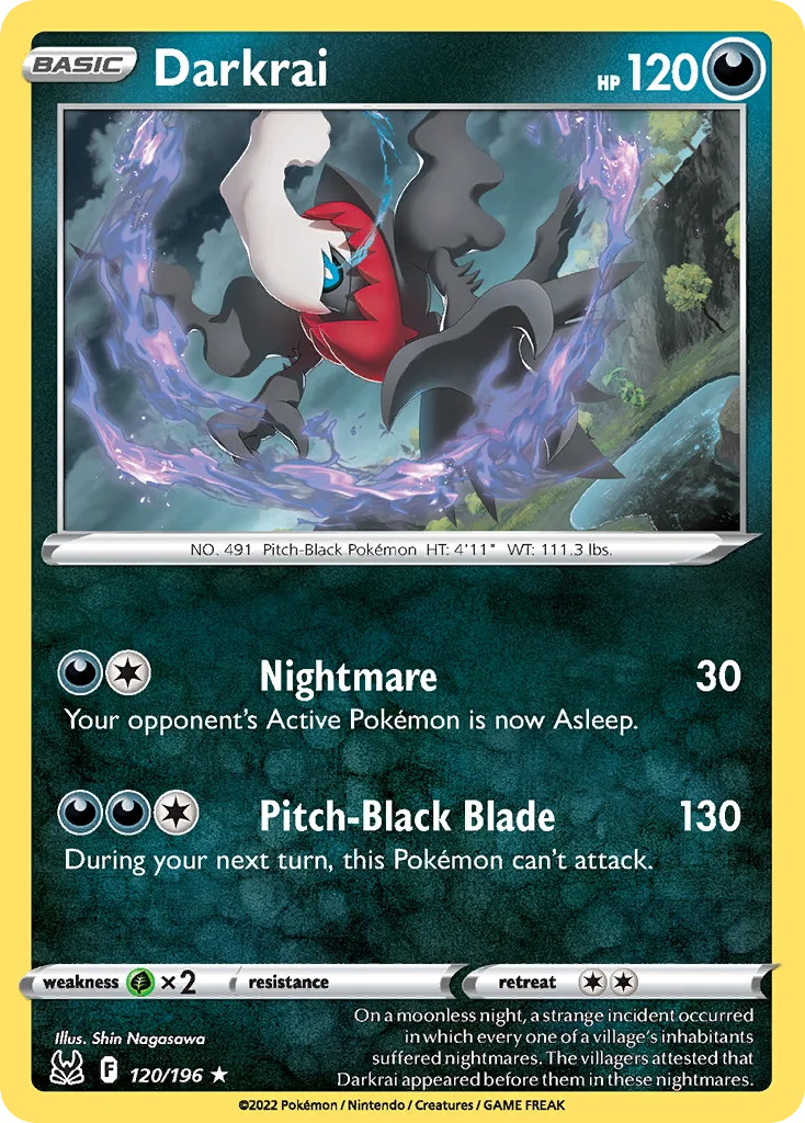 Darkrai 120/196 Rare holo