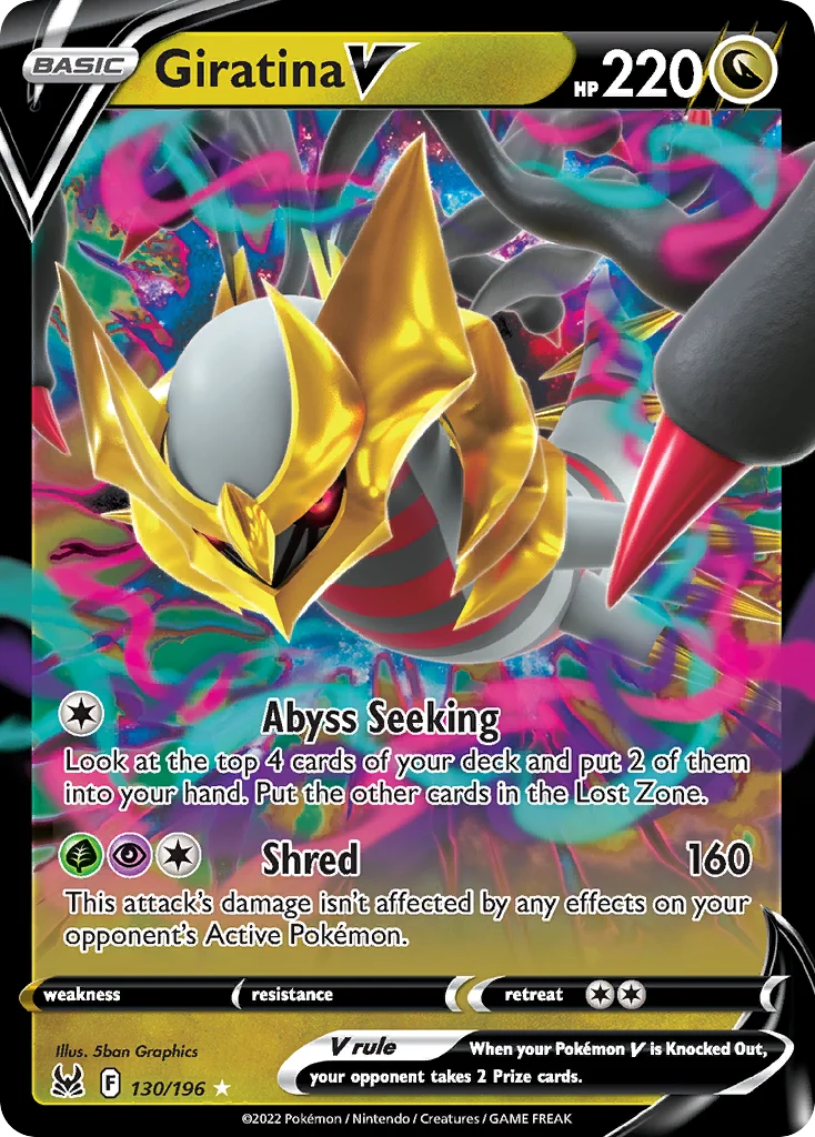 Giratina V 130/196 Rare holo v