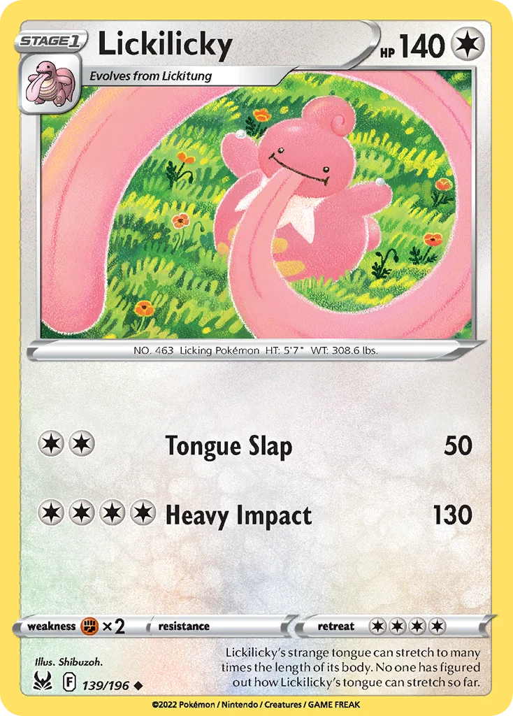 Lickilicky 139/196 Uncommon