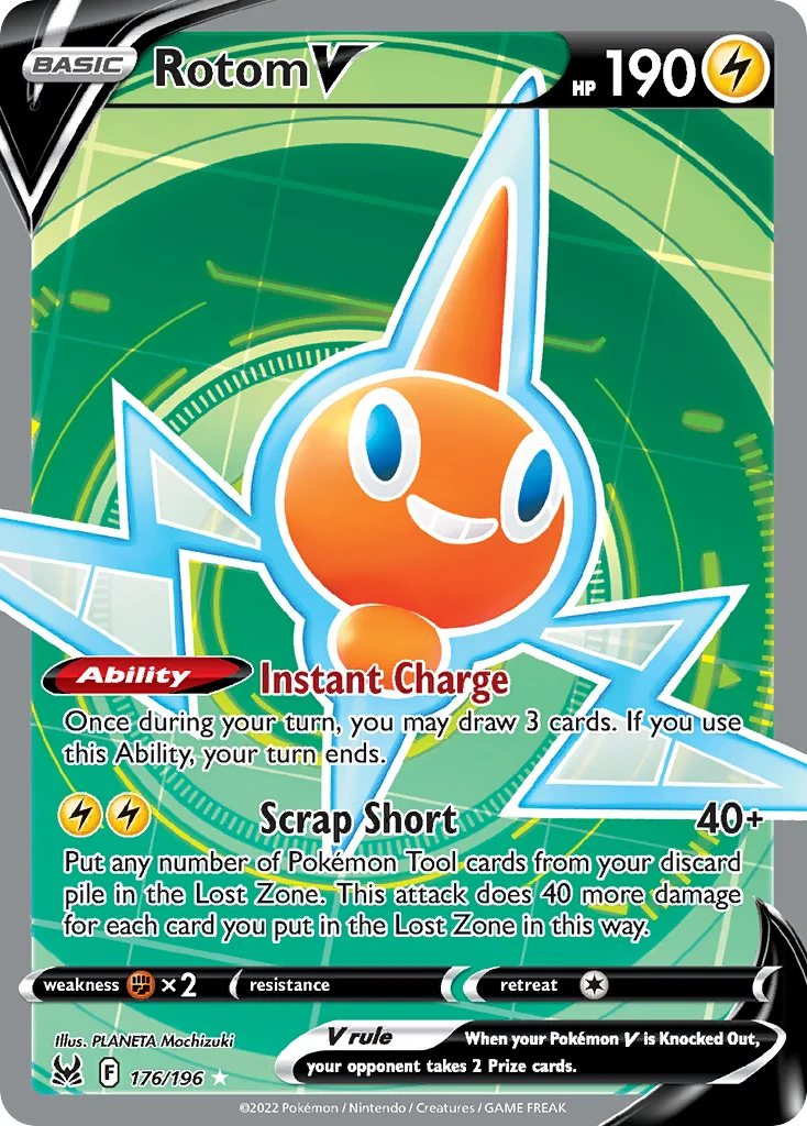 Rotom V 176/196 Rare ultra