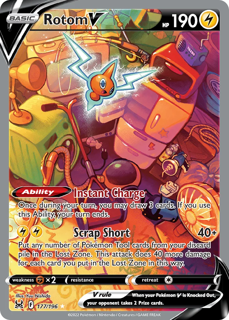 Rotom V 177/196 Rare ultra