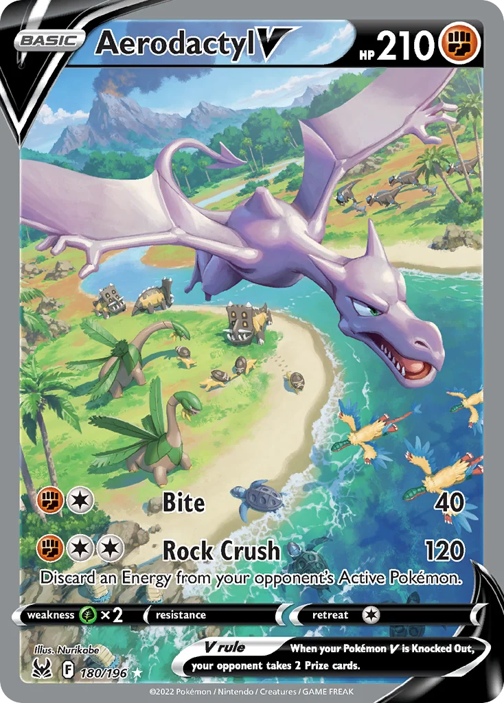 Aerodactyl V 180/196 Rare ultra