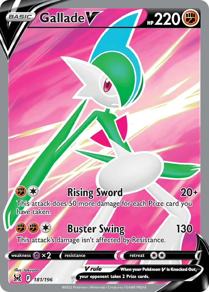 Gallade V 181/196 Rare ultra