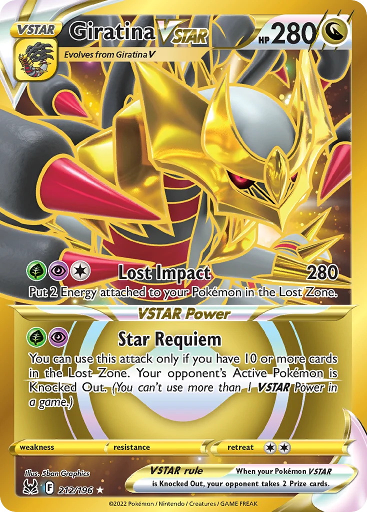 Giratina VSTAR 212/196 Rare secret