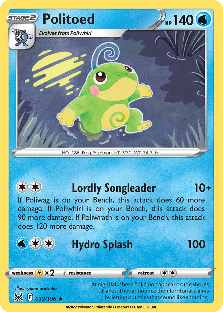 Politoed 032/196 Rare