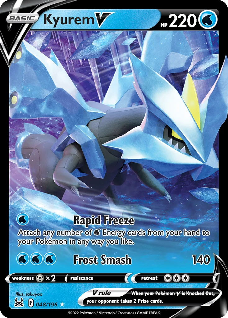 Kyurem V 048/196 Rare holo v