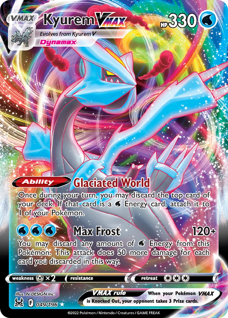 Kyurem VMAX 049/196 Rare holo vmax