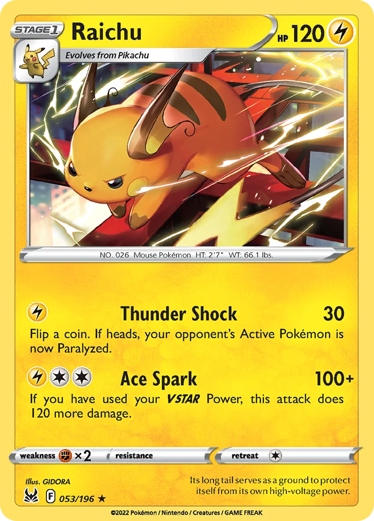 Raichu 053/196 Rare