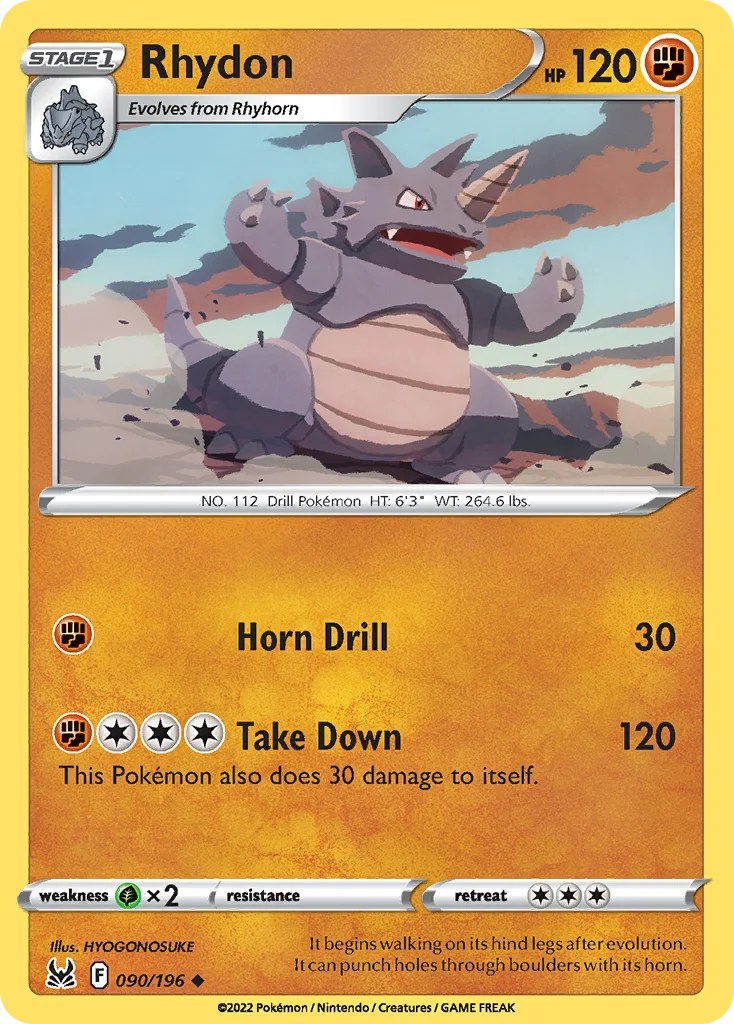 Rhydon 090/196 Uncommon