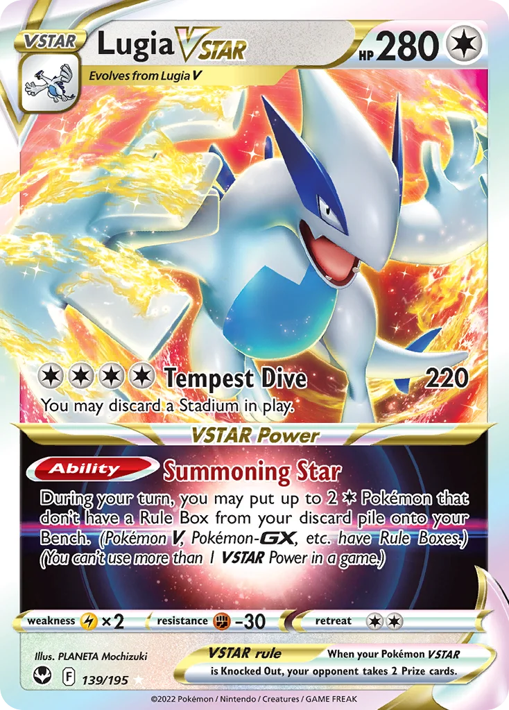 Lugia VSTAR 139/195 Rare holo vstar
