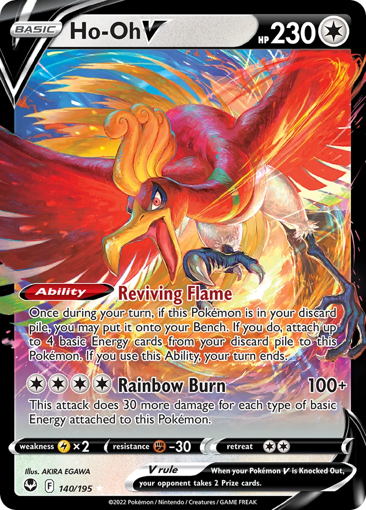 Ho-Oh V 140/195 Rare holo v