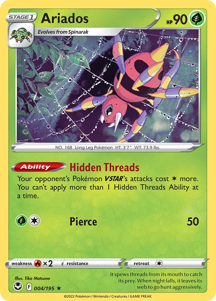 Ariados 004/195 Rare holo