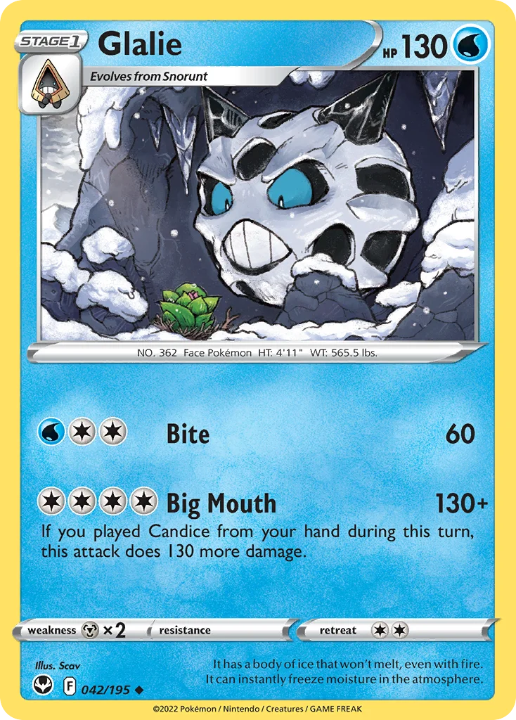 Glalie 042/195 Uncommon