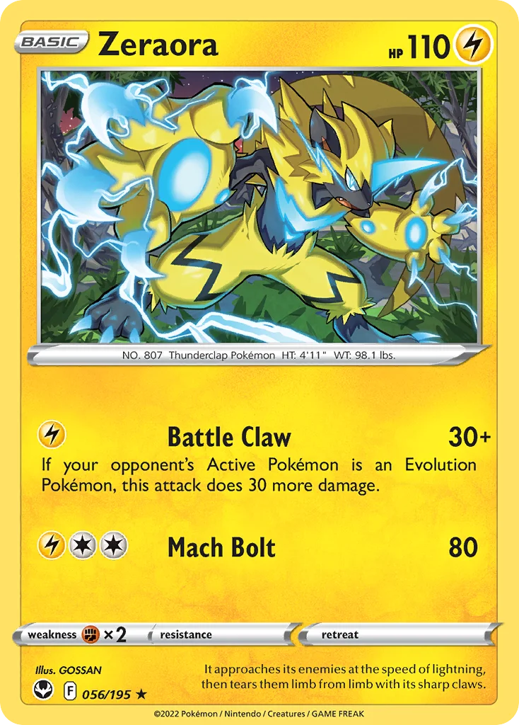 Zeraora 056/195 Rare