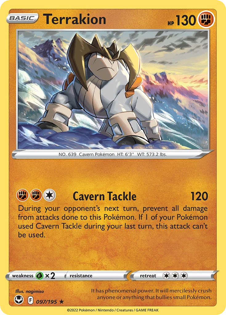 Terrakion 097/195 Rare holo