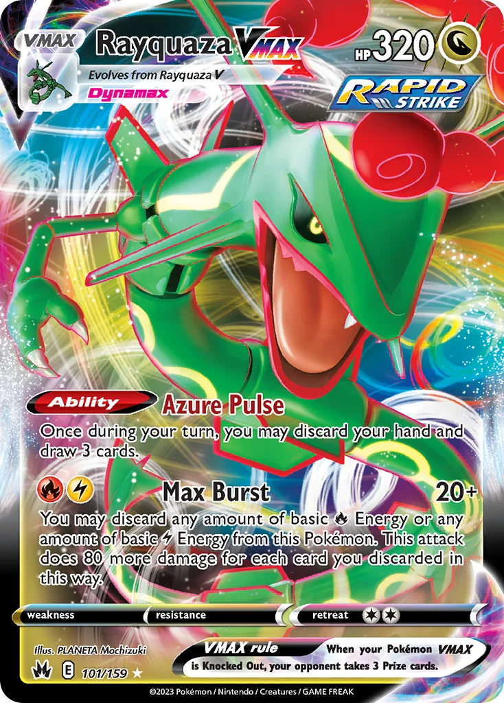 Rayquaza VMAX 101/159 Rare holo vmax