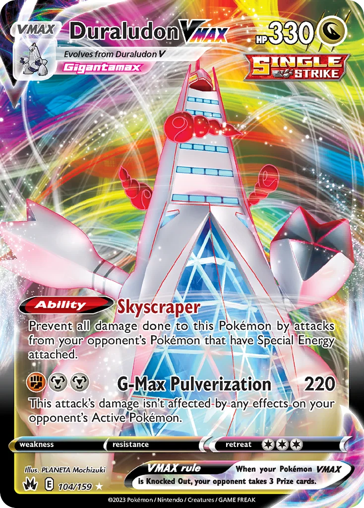 Duraludon VMAX 104/159 Rare holo vmax
