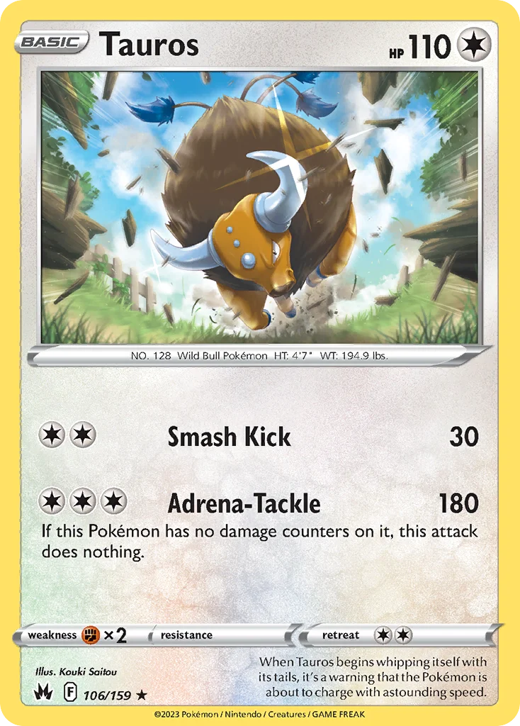 Tauros 106/159 Rare