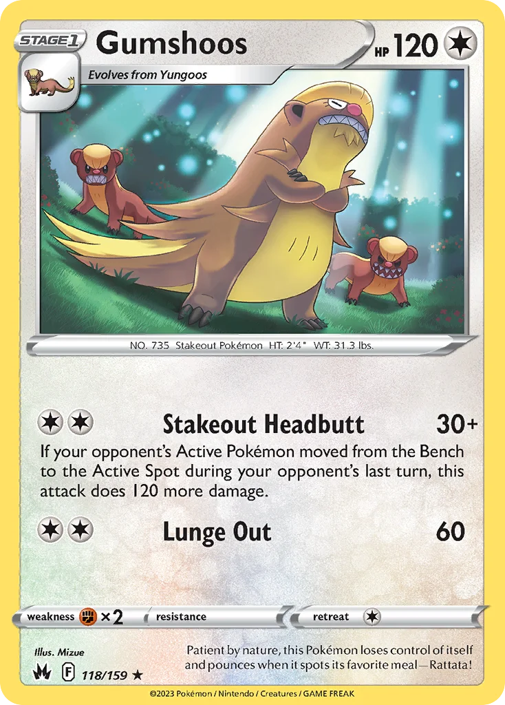 Gumshoos 118/159 Rare