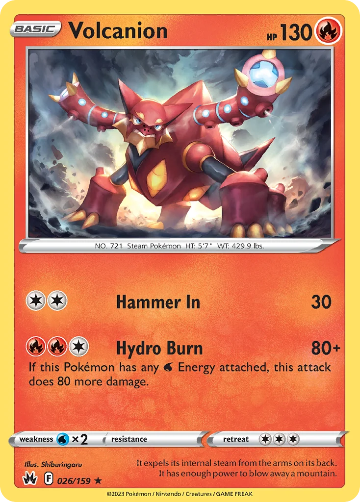 Volcanion 026/159 Rare holo