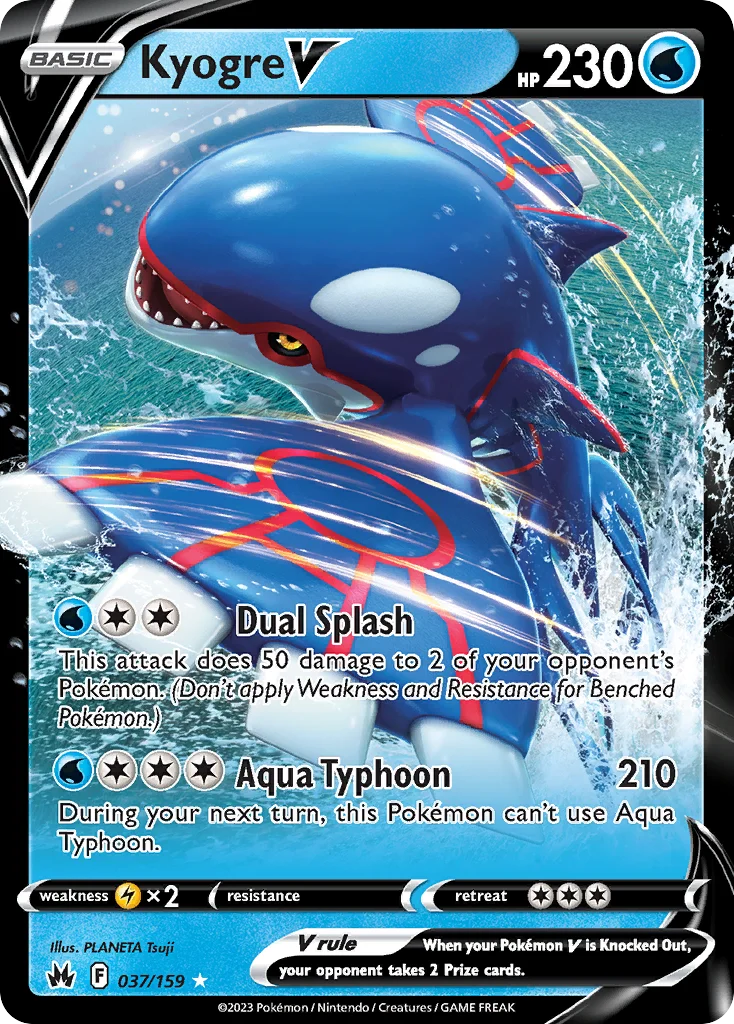 Kyogre V 037/159 Rare holo v