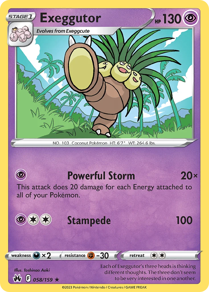 Exeggutor 058/159 Rare