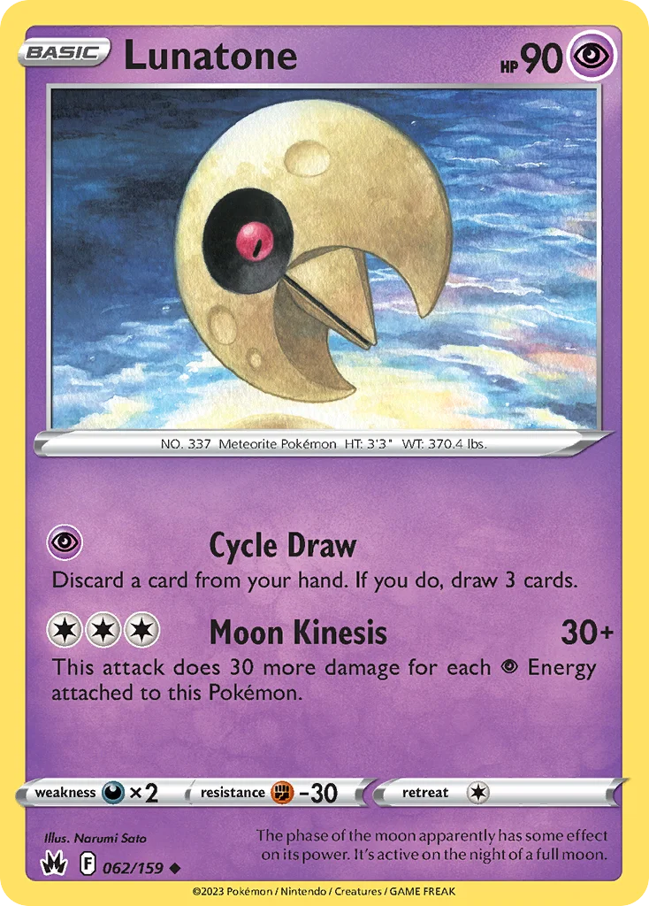 Lunatone 062/159 Uncommon