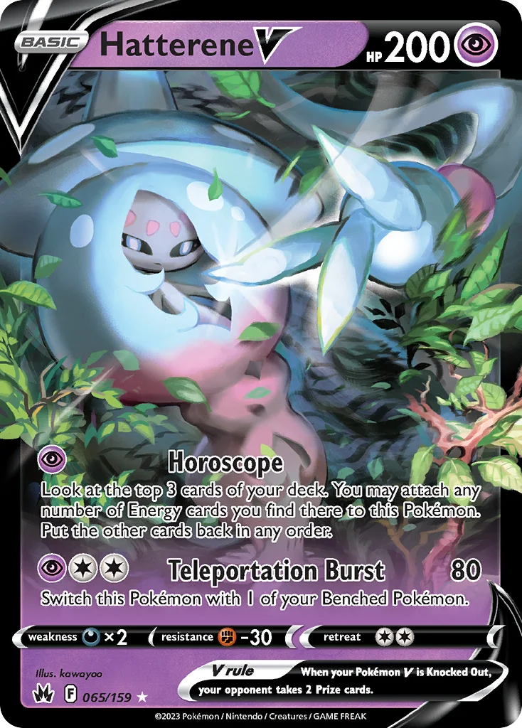 Hatterene V 065/159 Rare holo v