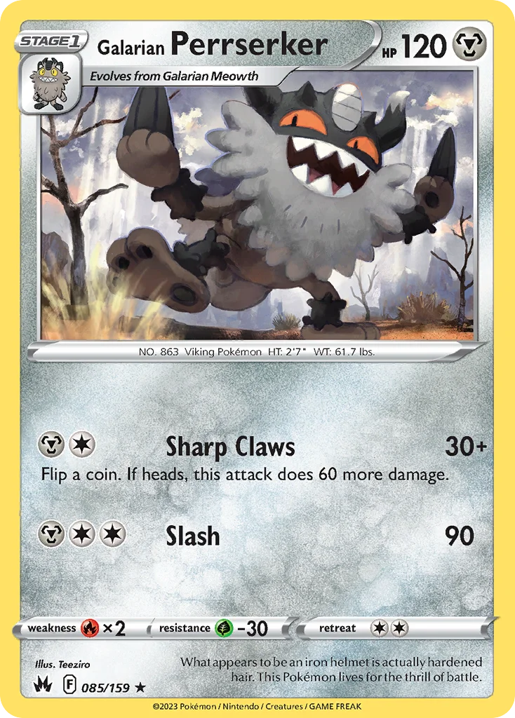 Galarian Perrserker 085/159 Rare