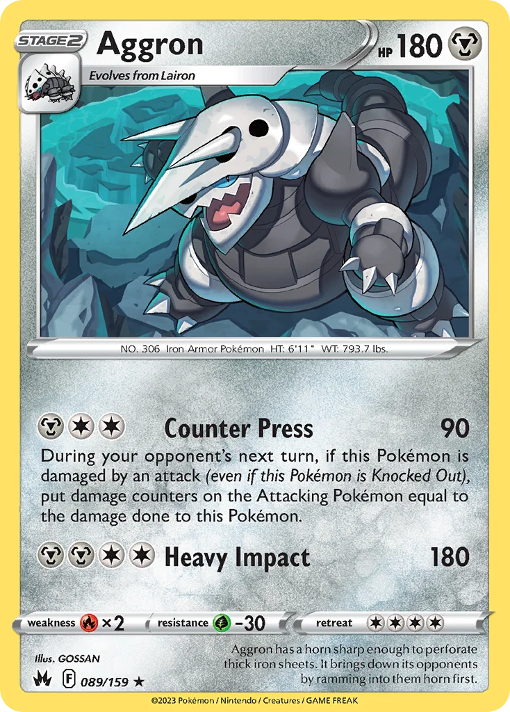 Aggron 089/159 Rare holo