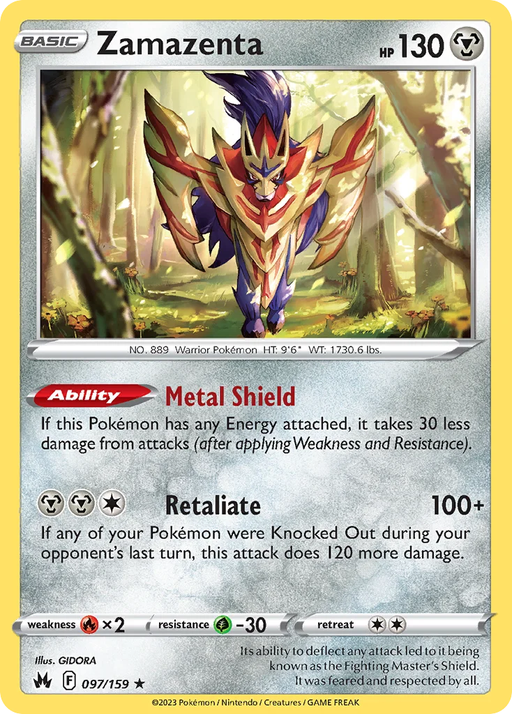Zamazenta 097/159 Rare holo