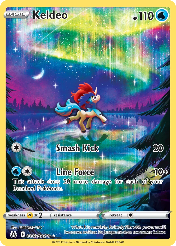 Keldeo GG07/70 Trainer gallery rare holo